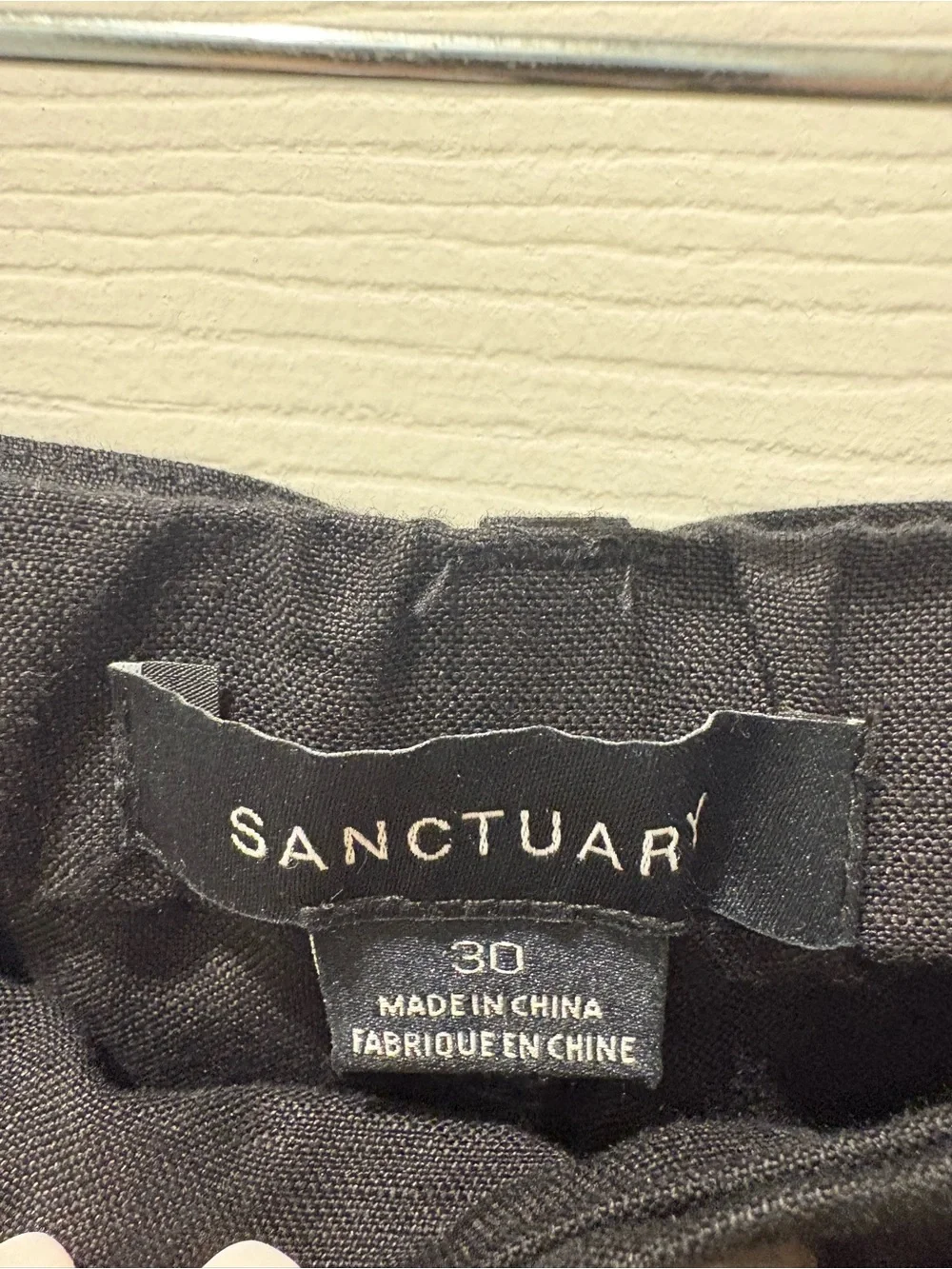 Sanctuary Black Linen Blend Tie-Waist Shorts NWT Size 30 Summer Casual
